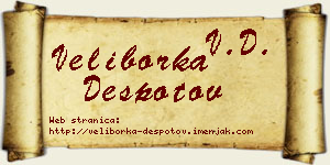 Veliborka Despotov vizit kartica